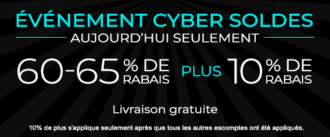 60-65% de rabais sur tout + 10% supplémentaire