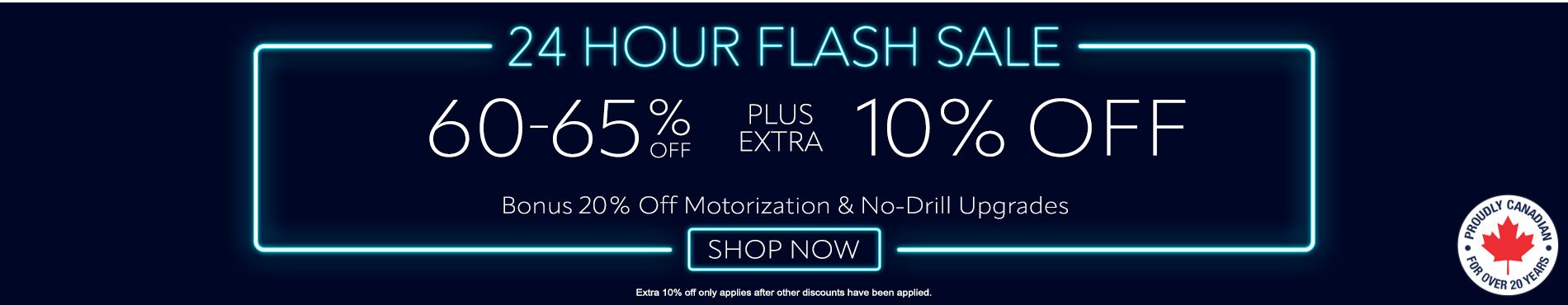 60-65% off everything + extra 10% off