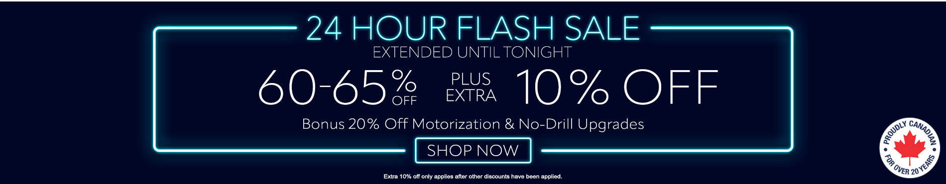 60-65% off everything + extra 10% off