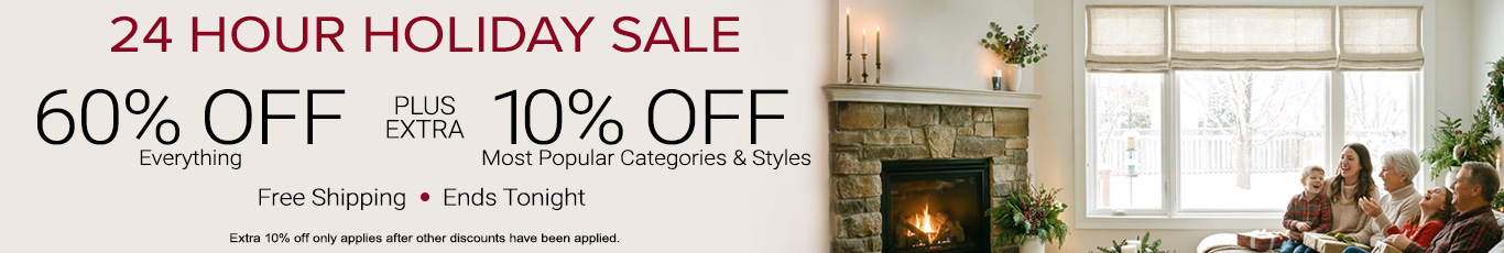60% off everything + extra 10% off Top Selling Categories & Styles