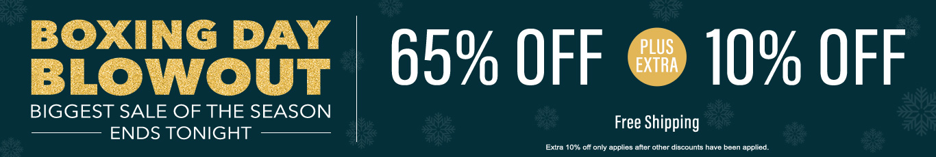 65% off everything + 10% off 