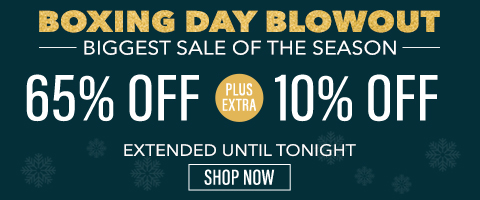 65% off everything + extra 10% off