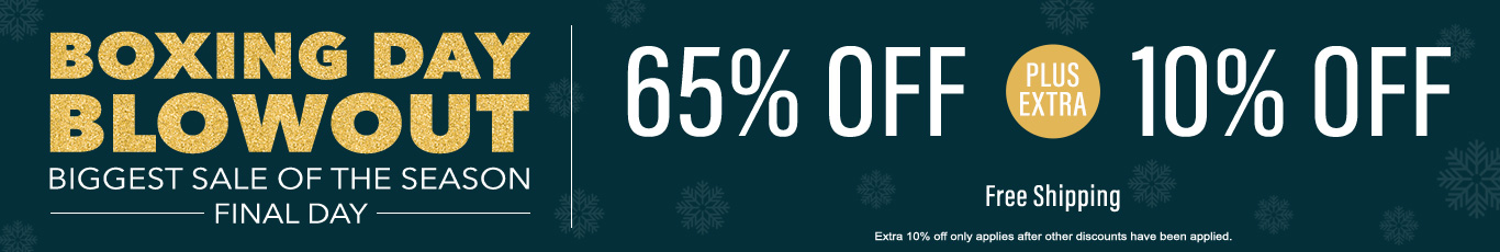 65% off everything + 10% off 