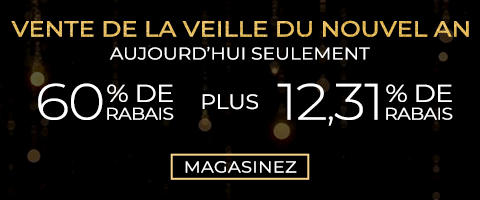 60% + 12,31% de rabais supplémentaire sur tout