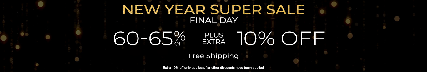 60-65% off everything + extra 10% off