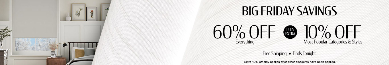 60% off everything + extra 10% off Top Selling Categories & Styles