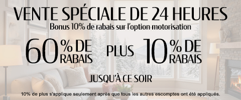 60% + 10% de rabais supplémentaire sur tout