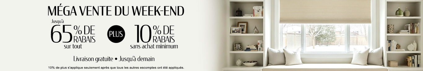 50% + 28% de rabais supplémentaire sur tout