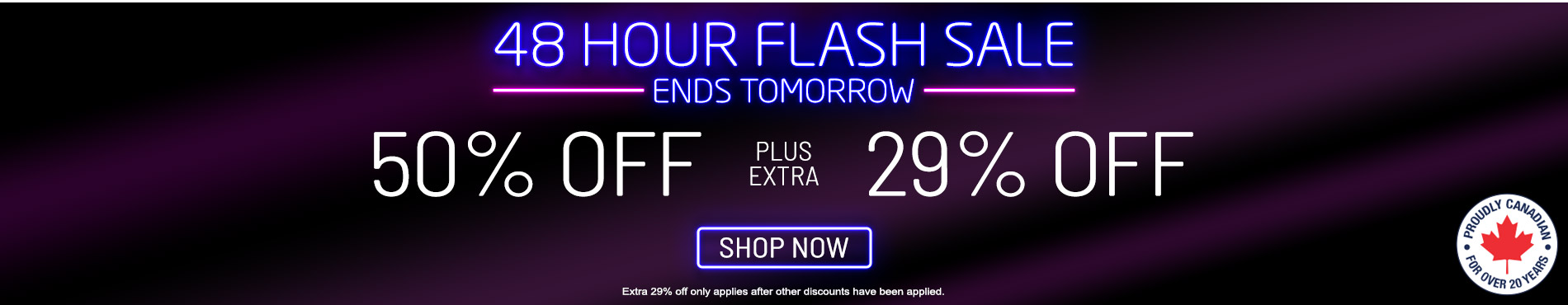 50% off everything + 29% off