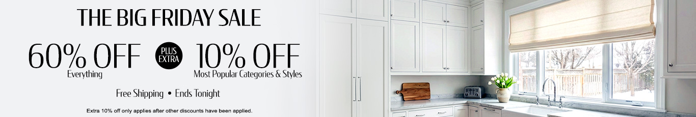 60% off everything + extra 10% off Top Selling Categories & Styles