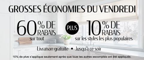 60% de rabais sur tout + 10% supplémentaire sur les styles les plus vendus