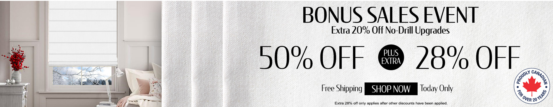 Save 50% + extra 28% on everything