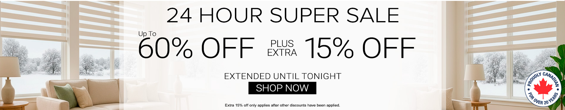 Up to 60% off everything + extra 15% off everything