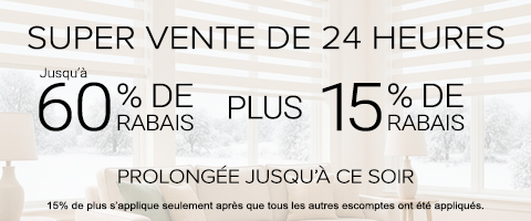 Jusqu'à 60% + 15% supplémentaire sur tout