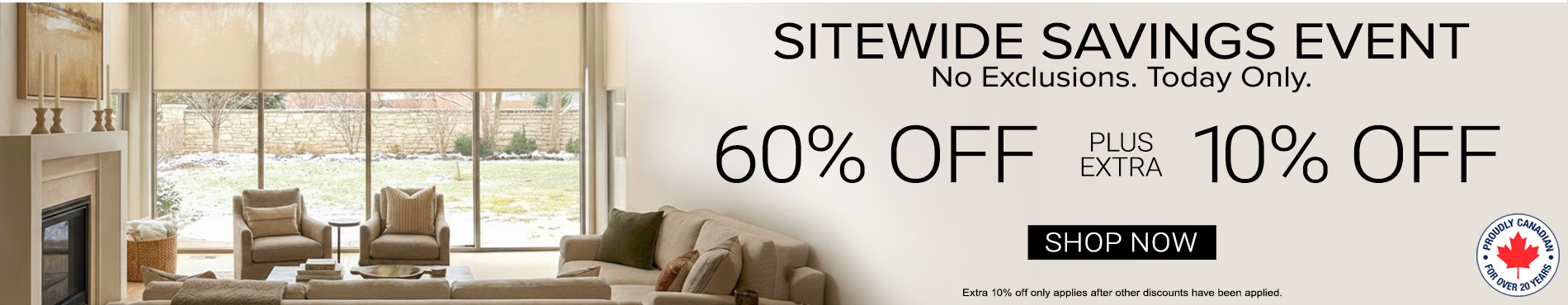 60% off everything + extra 10% off everything