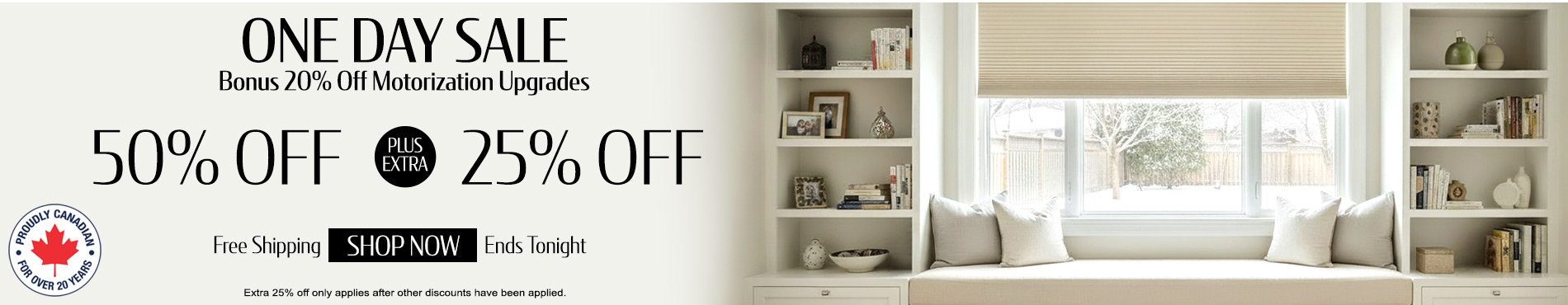 50% off everything + 25% off