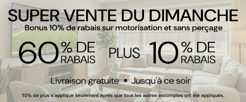 60% + 10% de rabais supplémentaire sur tout