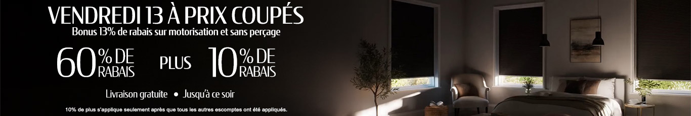60% + 10% de rabais supplémentaire sur tout