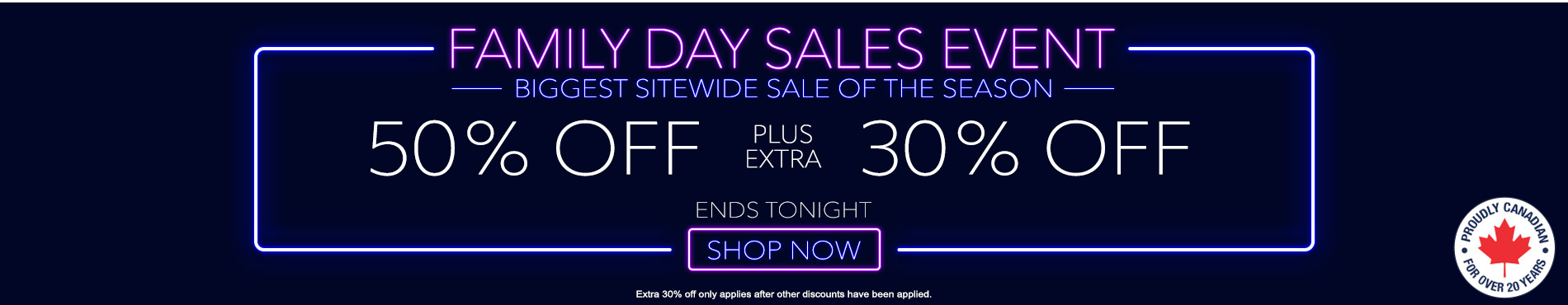 Save 50% + extra 30% on everything
