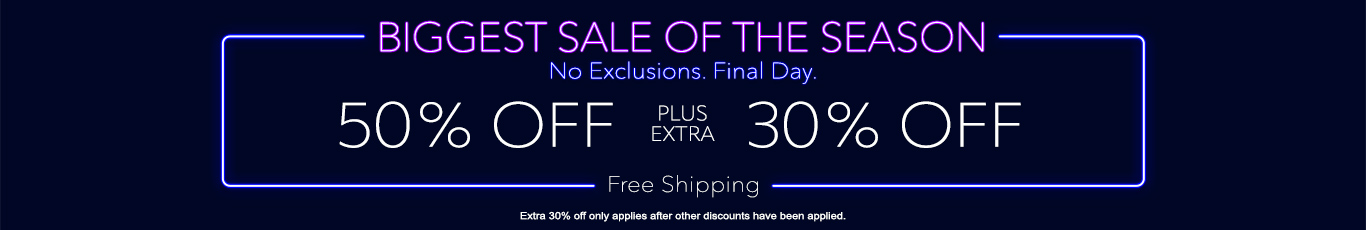 Save 50% + extra 28% off everything