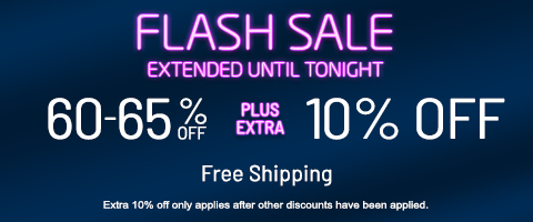 60-65% off everything + extra 10% off