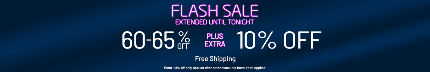 60-65% off everything + extra 10% off