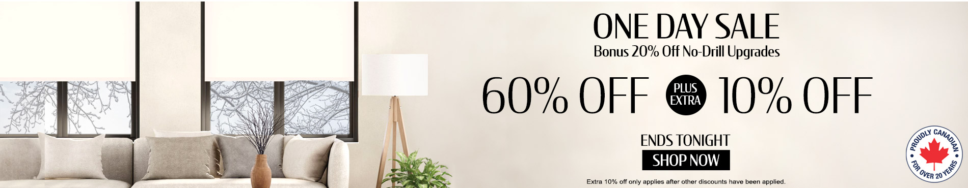 60% off everything + extra 10% off everything