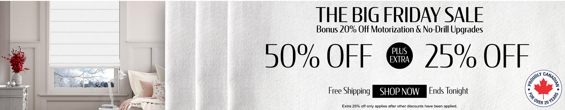 50% off everything + 25% off