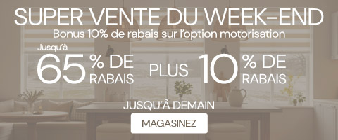 Jusqu'à 65% + 10% de rabais supplémentaire sur tout