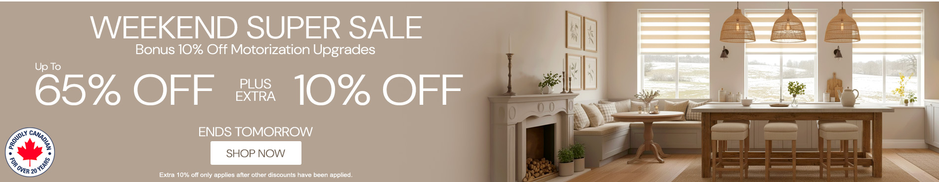 Save up to 65% + extra 10% on everything