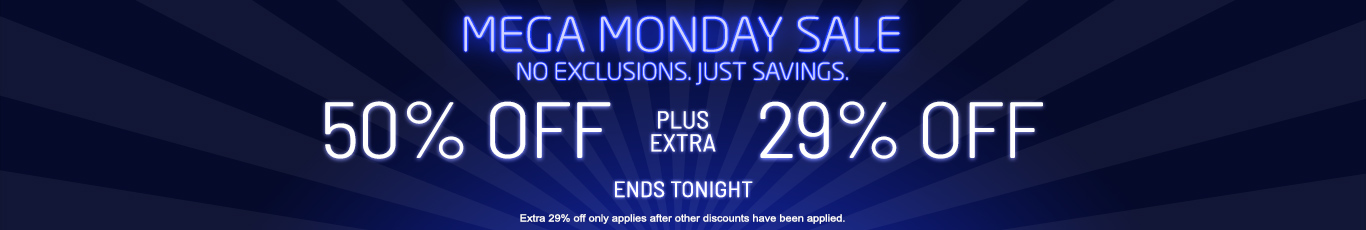 50% off everything + 29% off 