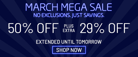 50% off everything + 29% off