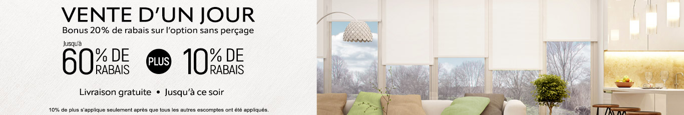 Jusqu'à 60% + 10% de rabais supplémentaire sur tout