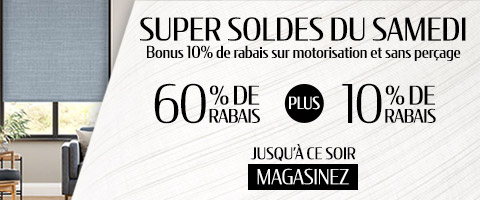 60% + 10% de rabais supplémentaire sur tout