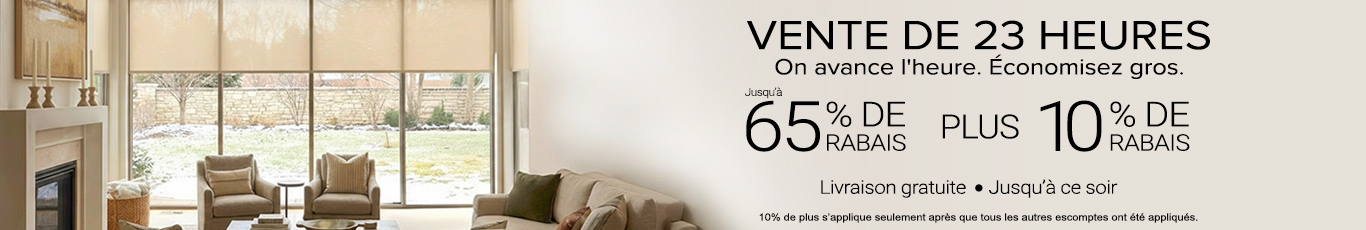 50% + 28% de rabais supplémentaire sur tout