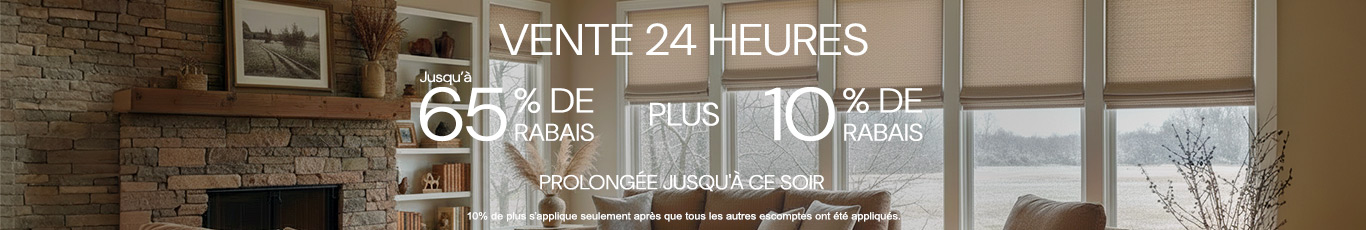 50% + 28% de rabais supplémentaire sur tout