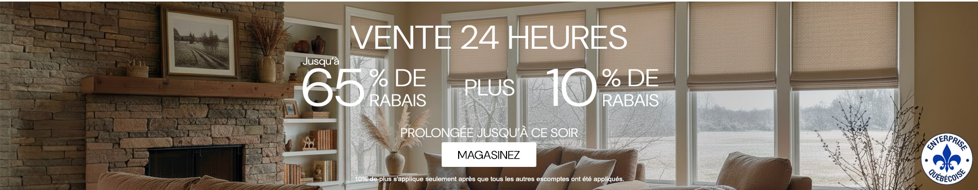 50% + 28% de rabais supplémentaire sur tout