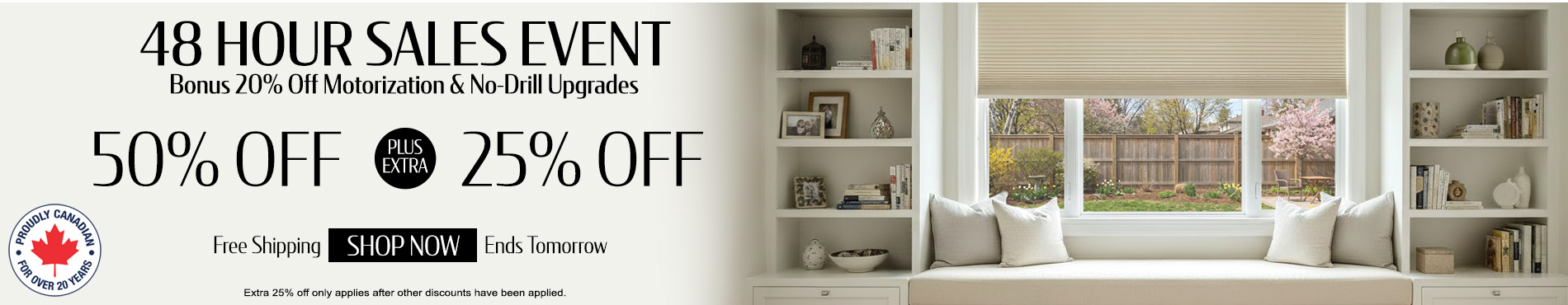 50% off everything + 25% off