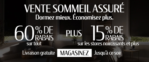 Jusqu'à 60% + 15% supplémentaire sur tout