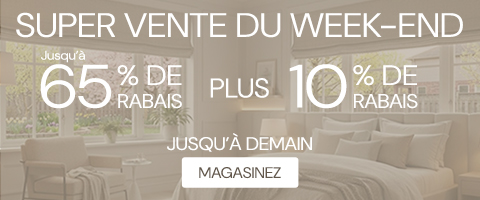 50% + 28% de rabais supplémentaire sur tout