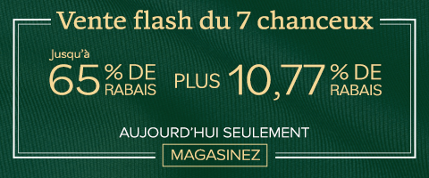 50% + 28% de rabais supplémentaire sur tout