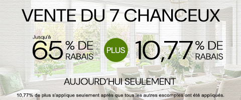 50% + 28% de rabais supplémentaire sur tout