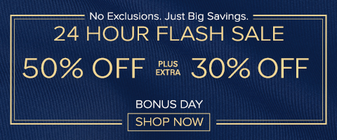 50% off everything + 30% off