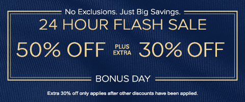 50% off everything + 30% off