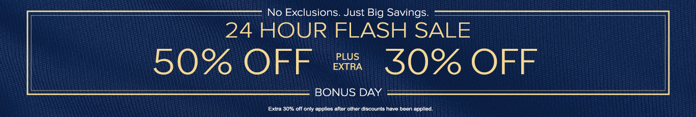 50% off everything + 30% off