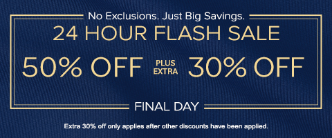 50% off everything + 30% off