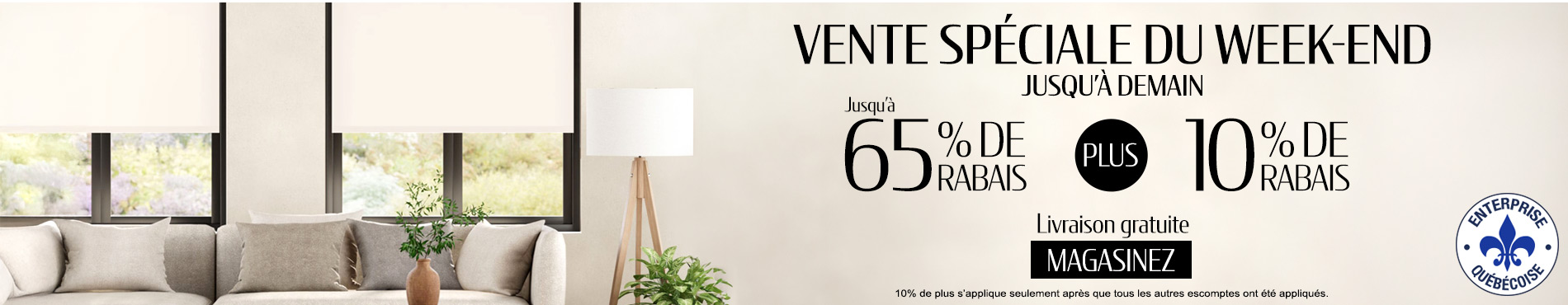 50% + 28% de rabais supplémentaire sur tout