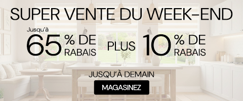 50% + 28% de rabais supplémentaire sur tout