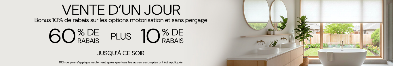 60% + 10% de rabais supplémentaire sur tout