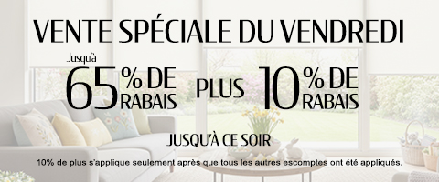 50% + 28% de rabais supplémentaire sur tout